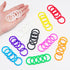 DEVPSISR 50Pcs Office,10Colors,1.1inch Loose Leaf Binder Rings Colorful Book Plastics Notebook Paper Ring for Flash