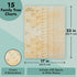 Okuna Outpost 15 Pack Family Tree Charts to Fill In, Off-White Poster Paper, 8 Generation Genealogy Charts