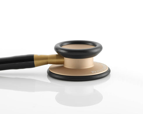 ADC 619CHM Adscope Lite Model 619 Ultra Lightweight Stethoscope, Champagne Finish with Black Tubing