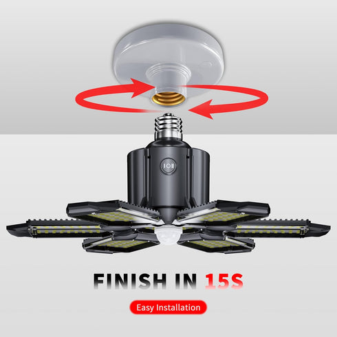 20000LM 200W E26/E27 Motion Sensor Garage Light, Garage Lights Ceiling Led Motion Activated,Motion Light Indoor