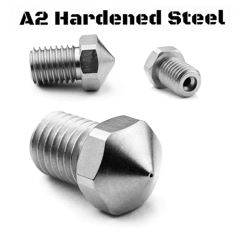 Microswiss Plated A2 Tool Steel Wear Resistant Nozzle for Dremel Digilab 3D45 3D Printer (.4mm)