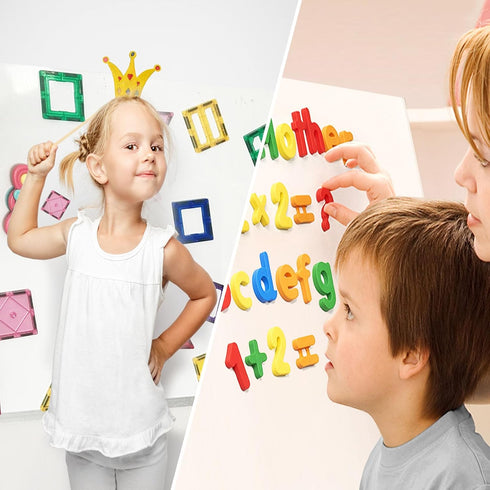 Dry Erase White Board Sheet, 16" x 34", Self-Adhesive for Wall, Fridge, Glass, Magnetic, Includes Markers, Eraser,