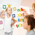 Dry Erase White Board Sheet, 16" x 34", Self-Adhesive for Wall, Fridge, Glass, Magnetic, Includes Markers, Eraser,