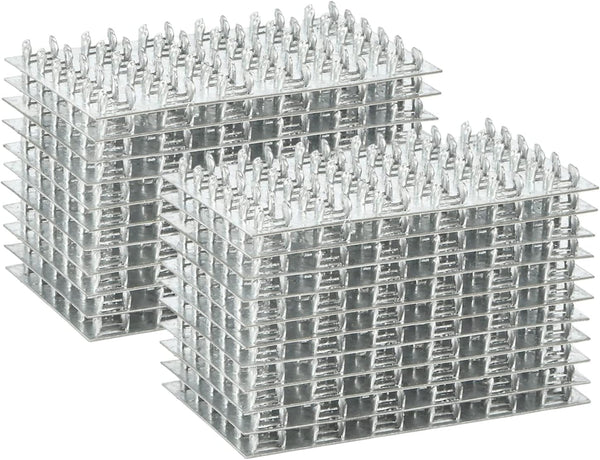 20 Pack Truss Plates 3x6 Inch, Pronged Truss Mending Plate with Nail Teeth for Roofing Wood Connector