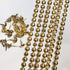 Let's Decorate 10 Meters Gold Plated Decorative Nail Strips/Nailhead Trims, DIY Furniture Accessory (N:9.5mm Golden)