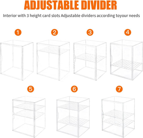 YESGIRL 3-Layer Countertop, Adjustable Acrylic Bread Box for Kitchen Clear Airtight Bread Storage Container & Bakery
