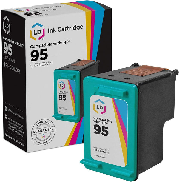 LD Remanufactured Ink Cartridge for HP 95 C8766WN, Tri Color