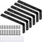 LSK 6PCS L Bracket, 5"2"(12550mm) Shelf Support Corner Bracket for Wooden Board,