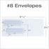 Quality Park #8 Double Window Security Envelopes - for QuickBooks Checks, Redi-Strip Self Seal, 500 Count