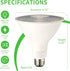 PAR38 Bulbs, 3000K, 150W 17W, 1600LM, Bulb, 2 Pack, Non-Dimmable, HQ-H034 Qualilux Dusk to Dawn LED Flood Light Warm