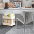 Erice 2 Cart Organizer, Rolling Storage Cart, Bookcase with Wheels Tiers Strong Load Bearing Capacity Durable and Long