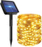 bitjam 1 Pack Solar Fairy Lights for Outside Waterproof, 49FT/15M 150LED Solar String