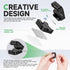 WDBmla 9 Wall,2025 Organizer[0.45" 0.27" Black Magnetic Cable Clips,Under Desk Cable Management,Cord Holder