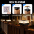 4x4 2 Pack, 4 4x4 3.5x3.5 Ip67 96 Post Solar Lights Lighting Modes Solar Post Cap Lights for Wood/Vinyl Posts