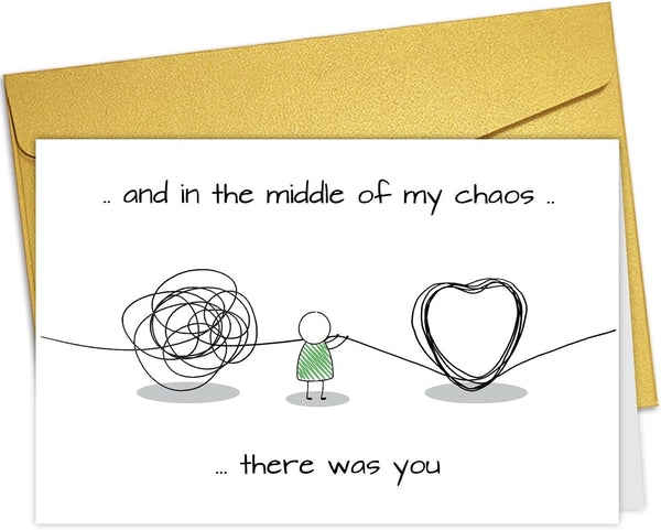 Nchigedy Funny Appreciation Card for Him Her, Cute Thank You Card for Friend