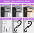 Jeffbaubl 10 Pack 7.4 Inch Decorative Shelf Brackets, L Shape Wall Mounted Shelf Support, Heavy Duty Metal Corner Brace