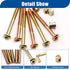 10 Set M6x100mm M6 Taiss Barrel Bolt Nuts,Crib Screws,Baby Crib Parts Hex Socket Cap Screws and Barrel Nuts/Wrenches
