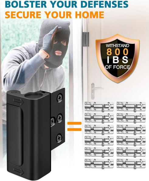 800 lbs Home Security Door Reinforcement Lock - Child Proof Door Locks for Front Door Child Safety Lock High Door Locks