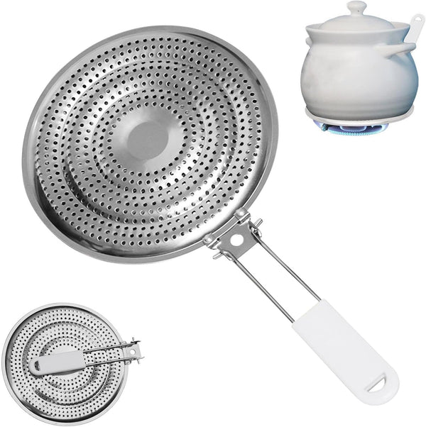 Trenqular Heat Diffuser Plate Stainless Steel Gas and Electric Stove Diffuser Plate Cooktop