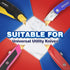 100 Pack Sk2 DIYSELF Utility Knife Blades, Steel Box Cutter Blades with Dispenser, Heavy Duty Utility Blades for Razor