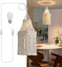 Bioaqua Boho Lamp Shade,Boho Hanging Lamp Handmade Macrame Lamp Shade Plug in