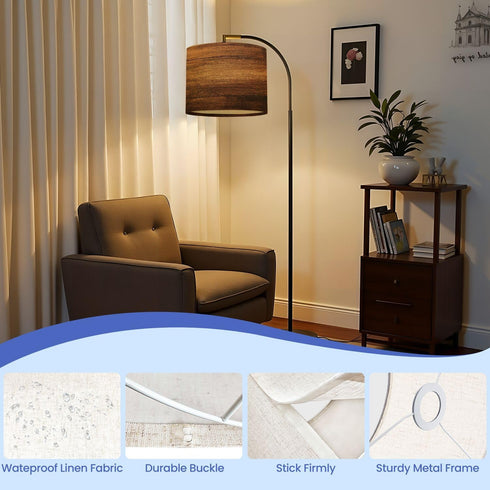 RAINFALLARING 1Pack LampShade Wooden Wood Texture Brown wood texture coming from natural tree wooden Lamp shades