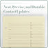 Gallery Leather Address Book Correction Labels, Self-Adhesive, 5 Sheets, 30 Stickers for Easy Contact Updates