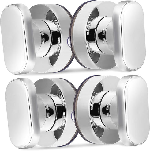 ORFOFE 4pcs Suction Cup Mount Door Handle Lock Elderly Shower Handle Non-Slip