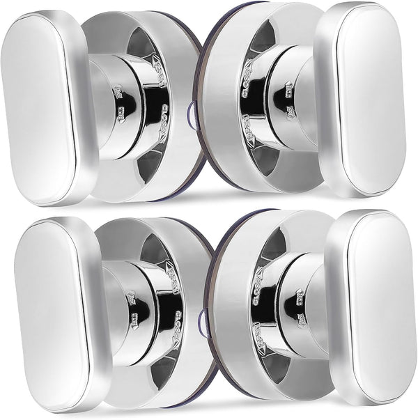 ORFOFE 4pcs Suction Cup Mount Door Handle Lock Elderly Shower Handle Non-Slip