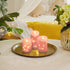 3 Pack Homemory Flameless Candles with String Lights, Embedded Fairy String Lights LED Candles, Electric Flickering