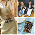 WAVEYU 8x5 inch, Server Book for Waitress Book with Zipper Pocket, Cute Server Books for Waiter Leather, Money