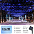 Taoushuleng 2 Pack 200 40Ft 8 Solar String Blue Lights Outdoor, Total LED Each with Lighting Modes for Yard