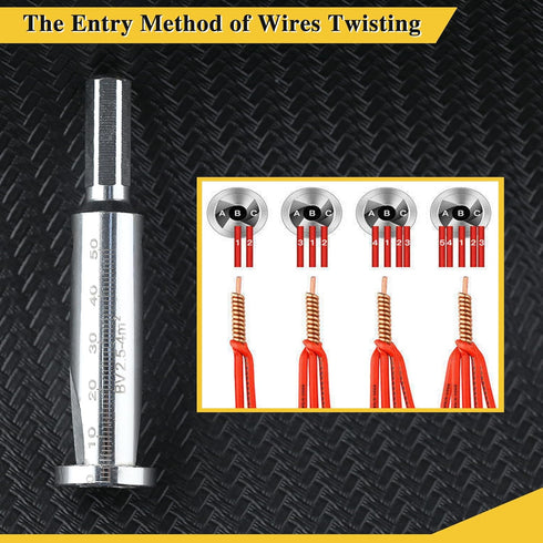 Wire Twisting Tool, 2 in 1 Electrical Drill & Manual Wire Stripper Cable Twister for Power Drill Drivers