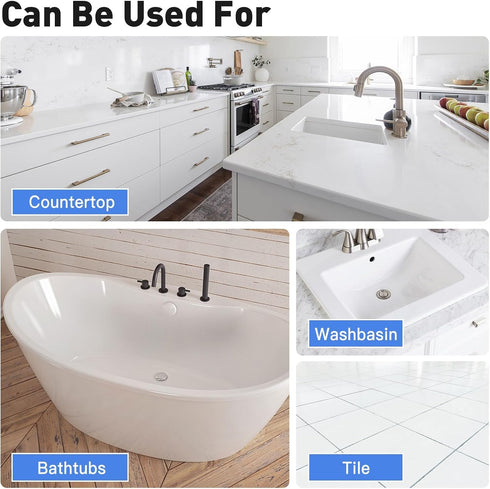 16.5 oz, 25-30sq.ft DWIL Tub and Tile Paint Tub Paint for Bathtub, Tile Refinishing with Hardener, Water Based, Low