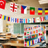 International Flags of The World Pennant Bunting - 100 Countries Flag Banner for Themed Parties