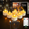 HL Rechargeable Battery Candles with Remote Timer, 6pcs 50+Hours Rechargeable Tea Lights