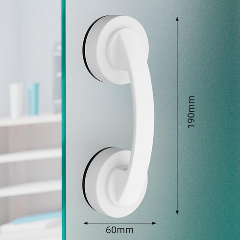 2 Pack Suction Cup Door Handle for Glass, Bathroom Door, Mirror, Cabinet, Strong Vacuum Removable Suction Cup Door Grab