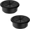 2Pcs 2 Inch Desk Wire Cord Cable Grommets Hole Cover, Black Flexible Wire Cover for Desktop Equipment