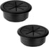 2Pcs 2 Inch Desk Wire Cord Cable Grommets Hole Cover, Black Flexible Wire Cover for Desktop Equipment