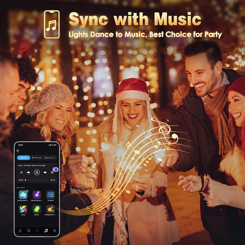 66 200 YIQU Smart Color Changing Halloween Lights, FT LED RGB Christmas String Lights with Remote App Control & Timer