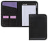 Samsill Professional Padfolio, Faux-Leather Mini Portfolio with 5 x 8 Writing Pad, Black