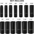 1/2-Inch Set, 13 Set, 7/16"-1-1/4", CASOMAN Drive Deep Impact Socket Pieces CR-MO, SAE, Heavy Duty Storage Case