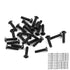 300Pcs M3 Black Alloy Steel Hex Socket Screws Nuts Washer Assortment Kit (Set B Button Head)