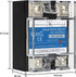 CG Solid State Relay SSR-25DA, DC to AC Input 3-32VDC, Output 24-480VAC, 25A Single Phase, Plastic Cover