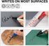 ZEYAR Permanent Markers, Bullet Tip, Aluminum Barrel, Waterproof, Quick Dry, 3 Black, 1 Blue, 1 Green, 1 Red