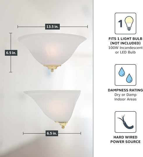 6020-AST 13 Designers Fountain Wall Sconce, in , White
