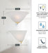 6020-AST 13 Designers Fountain Wall Sconce, in , White