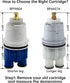 RP19804 Shower Cartridge Replacement for Delta 1300/1400 Series Shower Faucet, Compatible with Delta Monitor Rough-in Valve and Single-Hanlde Trim Kit