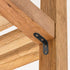Rierdge 20 50mm (2 Inch Pcs Black Corner Brace L Bracket, Stainless Steel Right Angle Brackets, Metal Joint Right Angle
