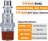 SUNGATOR 1/4-Inch NPT Male Industrial Air Plug, 1/4'' Quick Connect Air Fitting, 25-Pack Pneumatic Hose Repair Kit